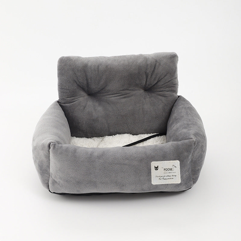 Seggiolino Auto Sicuro per Cani - CozyCanine - Grigio, Comfort & Sicurezza