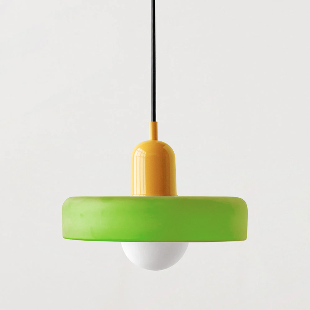 Lampada a Sospensione Colorata in Stile Bauhaus - StiloGlas