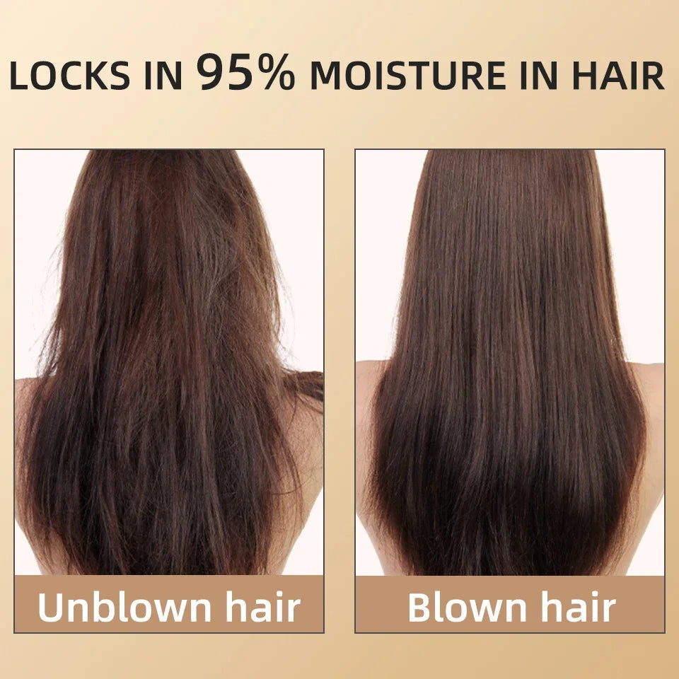 Asciugacapelli Professionale 2400W con Aria Fredda e Calda - Ioni Negativi - Asciugacapelli Potente per Risultati da Salone