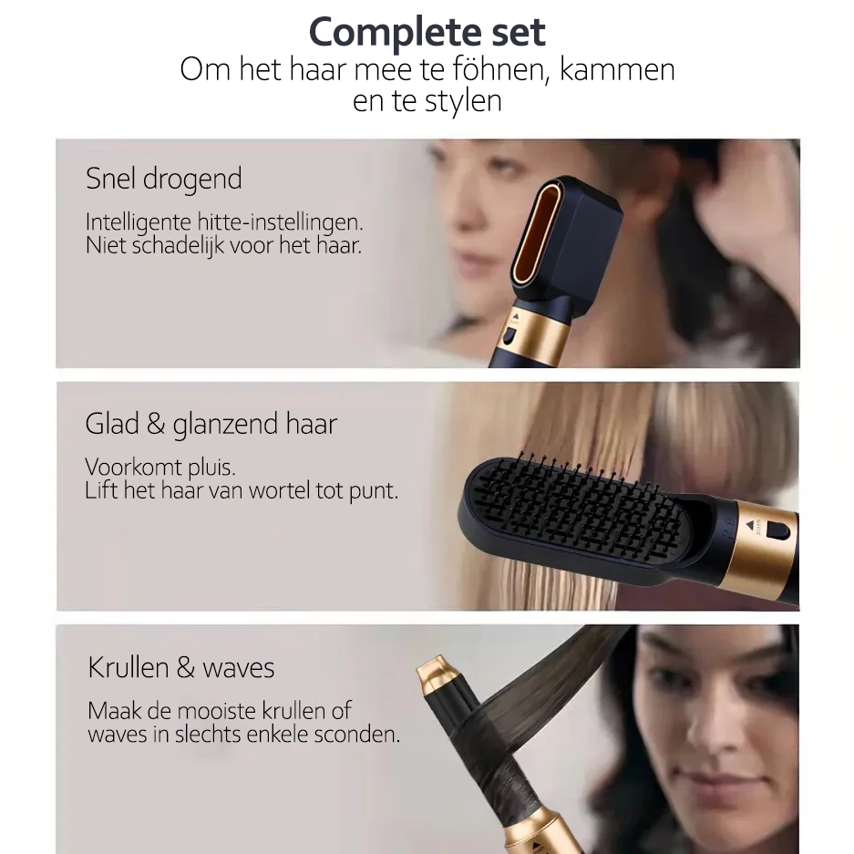 Styler per Capelli Multiuso 5-in-1 con Tecnologia Ionica - AuraStyle