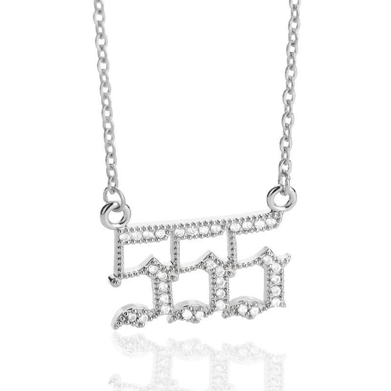 Collana con Numeri Angelici in Zirconia – Seraphina