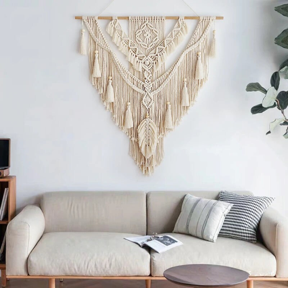 Appendiabiti Macramè Boho Scandinavo | Fatto a Mano
