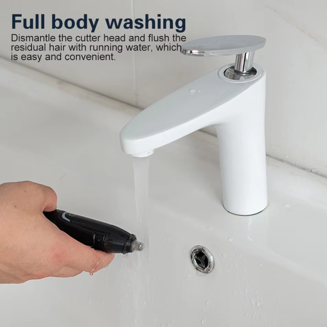 Rasatore Ricaricabile per Naso e Orecchie - Trattamento di Grooming Senza Dolore