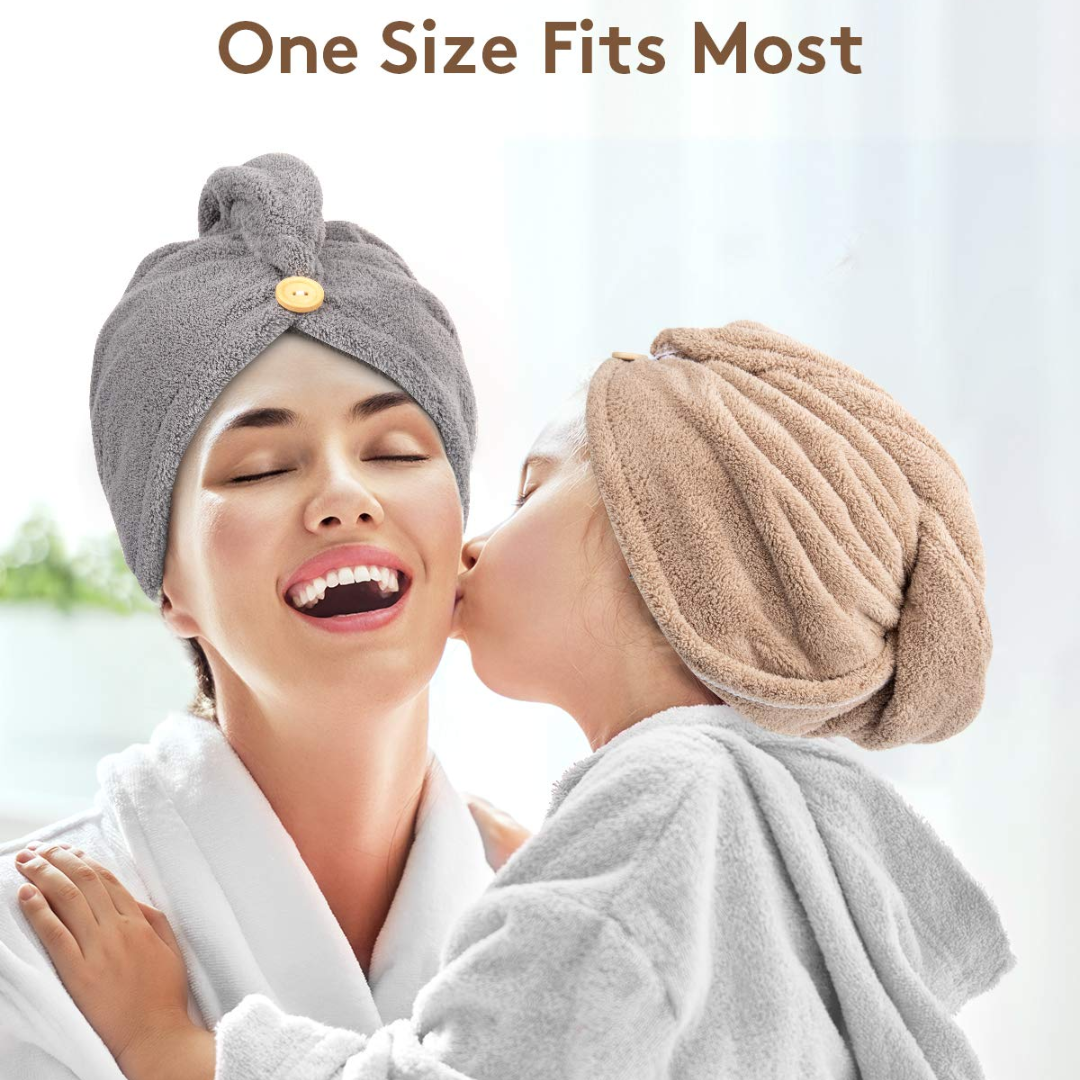 Asciugamano per Capelli in Microfibra – Confezione da 3