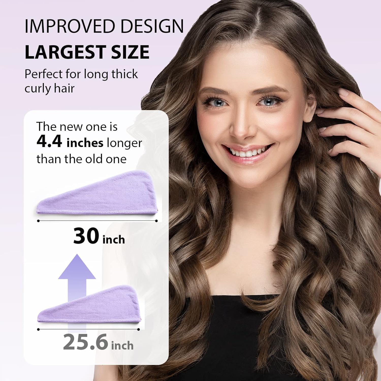 Asciugamano per Capelli in Microfibra – Confezione da 3