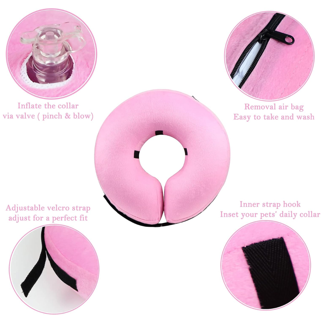 Collare Inflabile Protettivo per Cani - Anello di Recupero Morbido e Confortevole