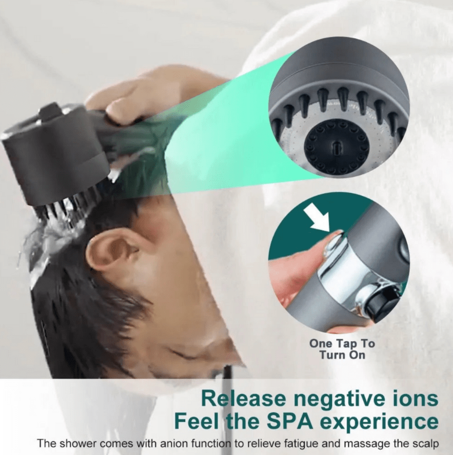 Hydrobeam Soffione Doccia - Alta Pressione dell'Acqua & 9-Livelli di Filtrazione