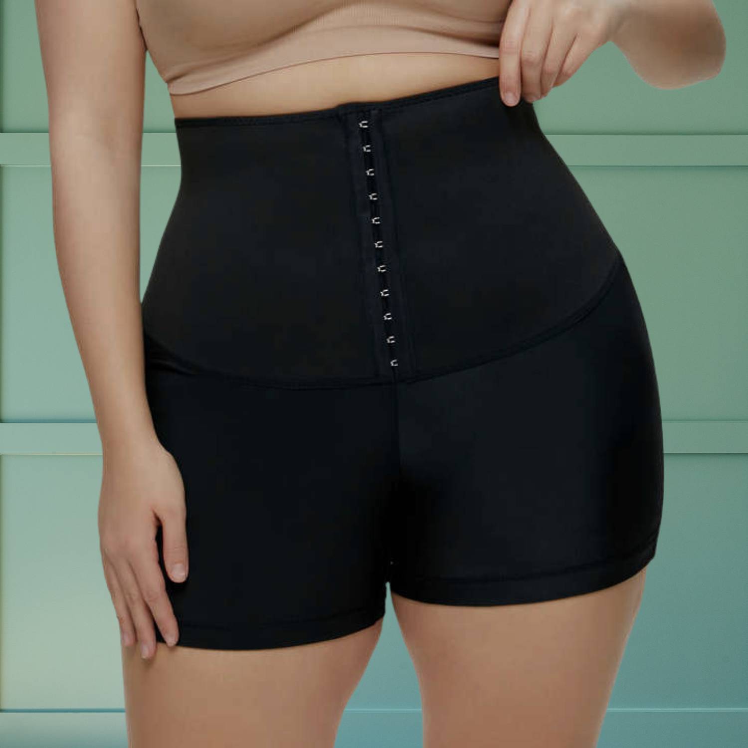 Pantaloni da Sauna a Vita Alta con Trainer per Vita - SweatSculpt