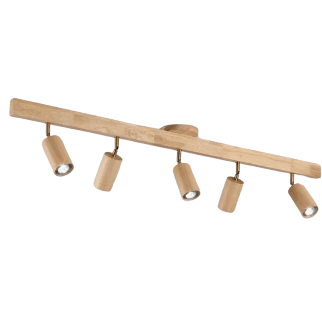 Faretto da Soffitto in Legno Regolabile – EcoLux