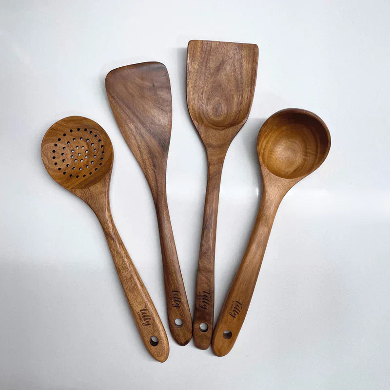 Utensili da Cucina in Legno Naturale - RustiCook