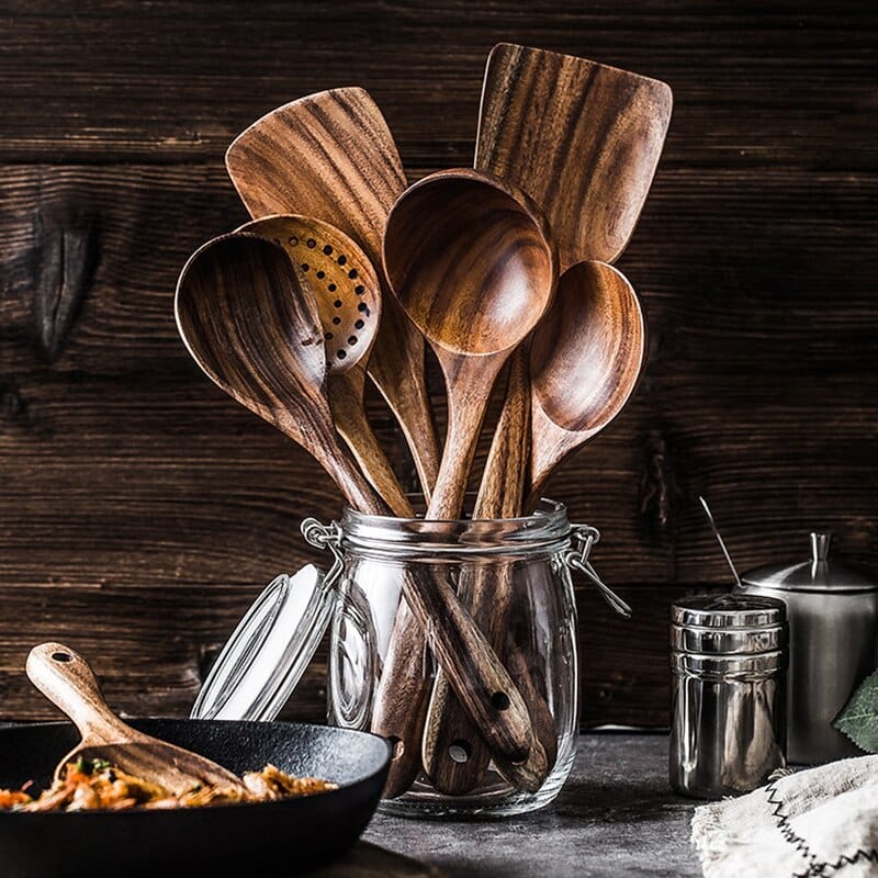 Utensili da Cucina in Legno Naturale - RustiCook
