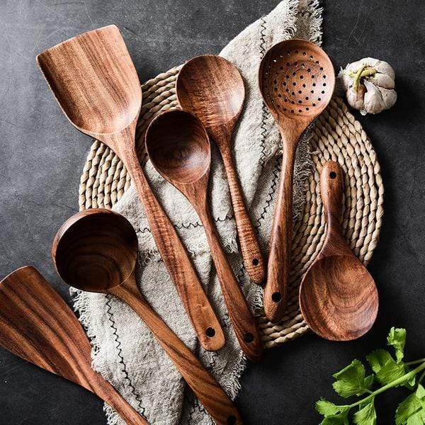 Utensili da Cucina in Legno Naturale - RustiCook