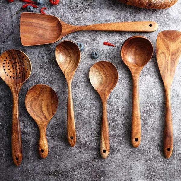 Utensili da Cucina in Legno Naturale - RustiCook