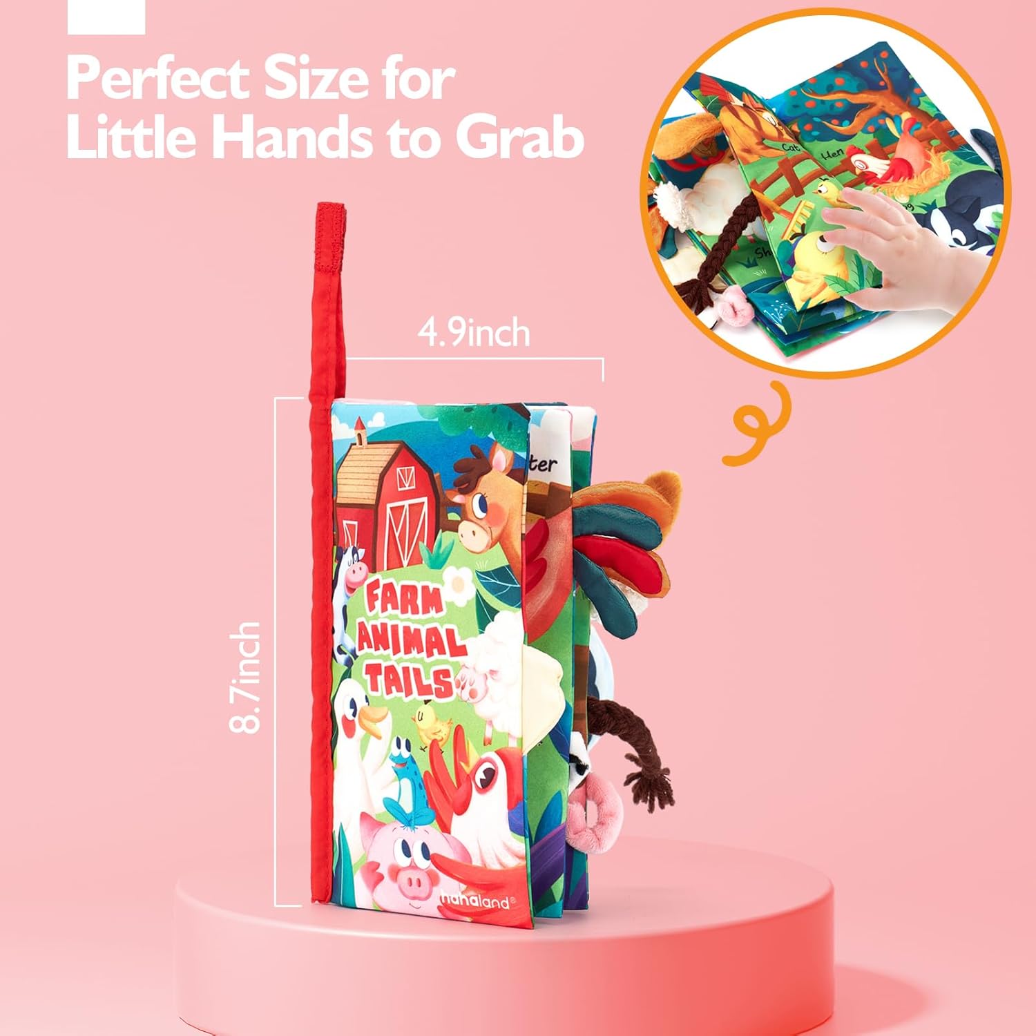 Libro Sensoriale - Giocattolo per Bambini ad Alto Contrasto 6-12 Mesi