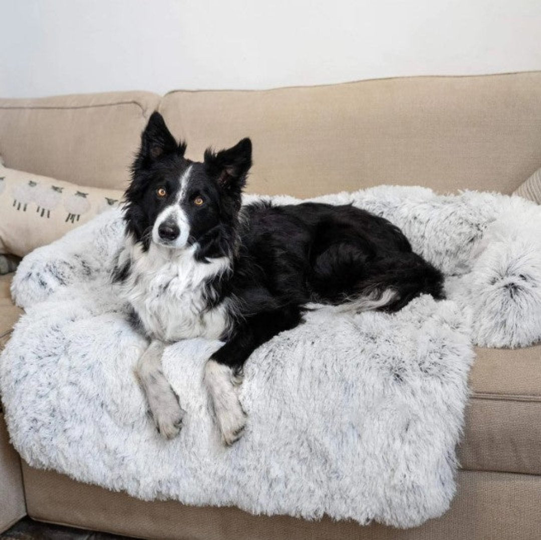 Letto per Cani di Lusso Invernale - PawLounge Edizione Fiocco di Neve