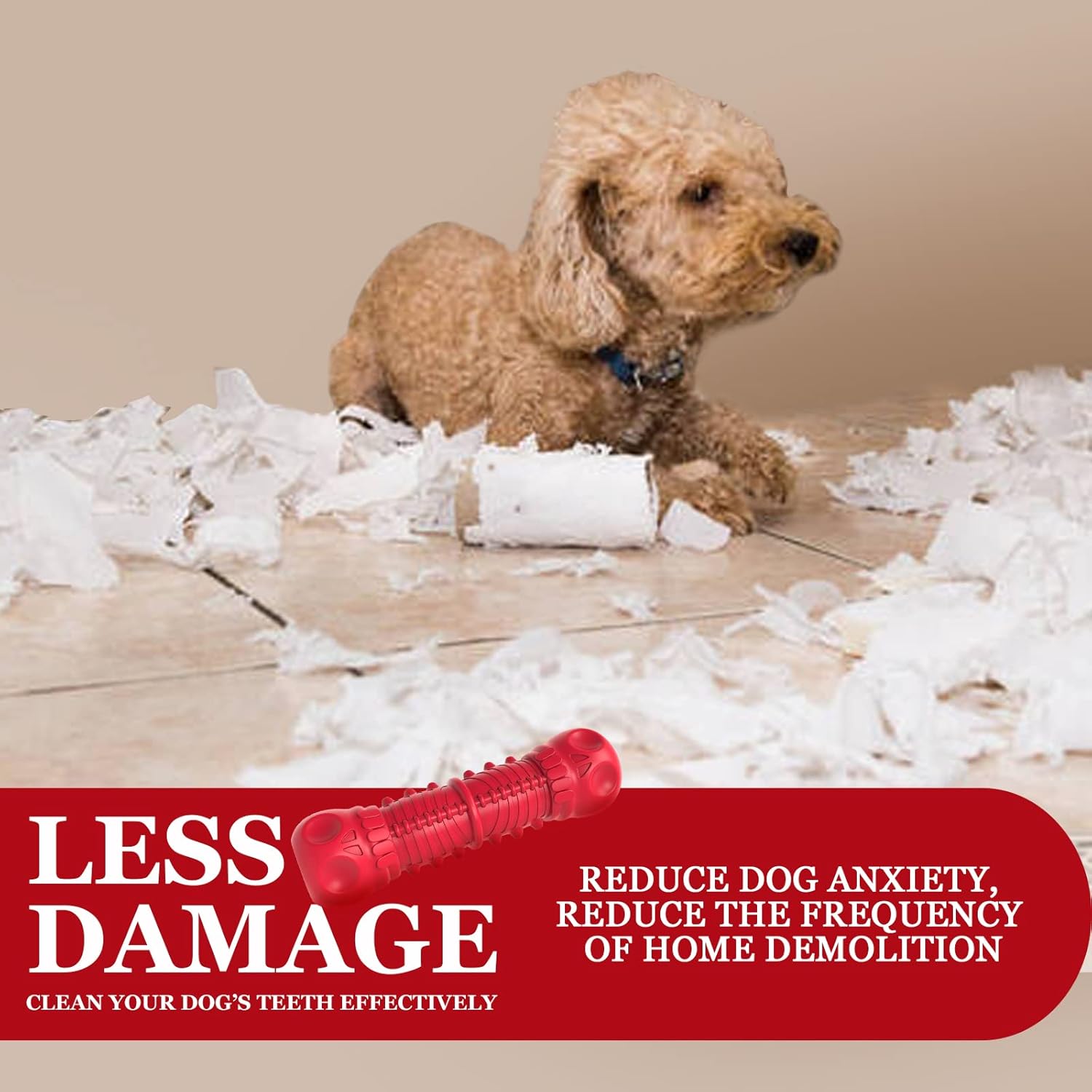 Giocattolo da Masticare in Gomma Resistente per Cani