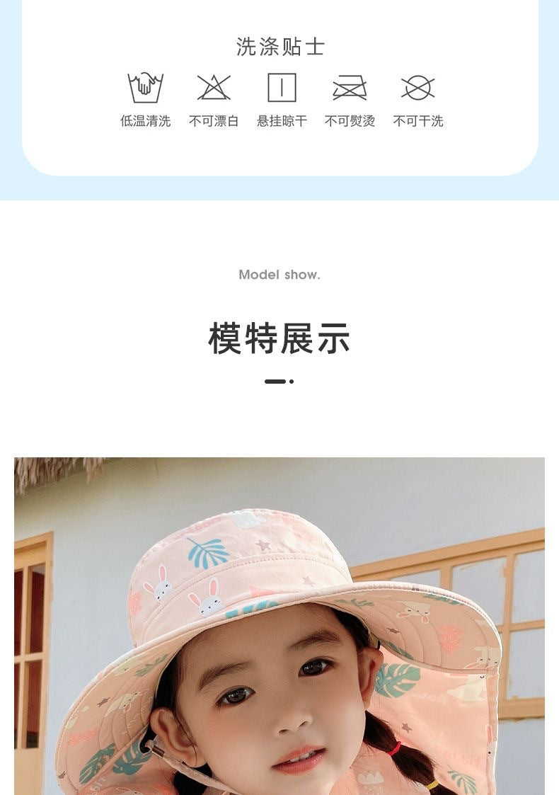 CAPPELLO DA SOLE ANTI-UV PER BAMBINI CON FISCHIO – CAPPELLO A CESTO ESTIVO PER RAGAZZI E RAGAZZE