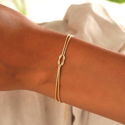 Bracciale Minimalista con Nodo – Elva