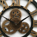 Industrial Wall Clock | Vintage Mechanical Design
