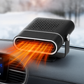 Calentador para coche y descongelador de cristales | USB portátil de 12 V | Negro