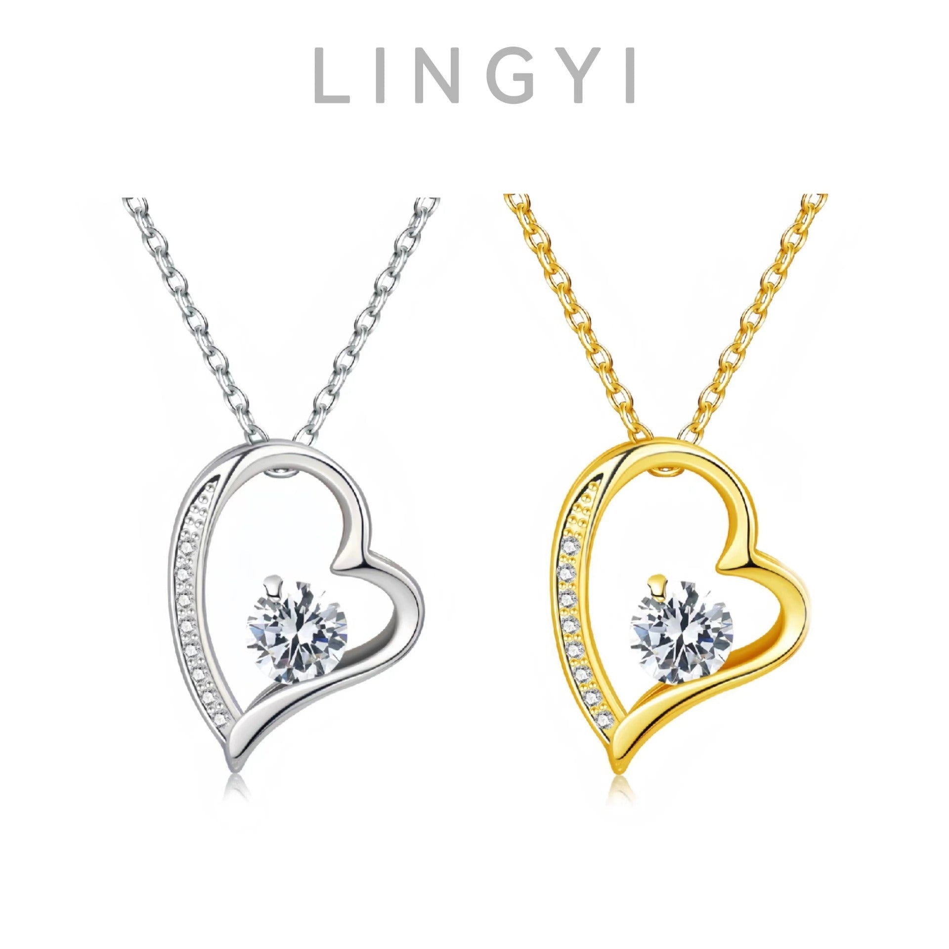 Collana TimelessLove | Forma a Cuore | Design Elegante in Zirconia