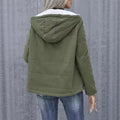 Hannelore | Veste courte d’hiver à capuche avec doublure en peluche