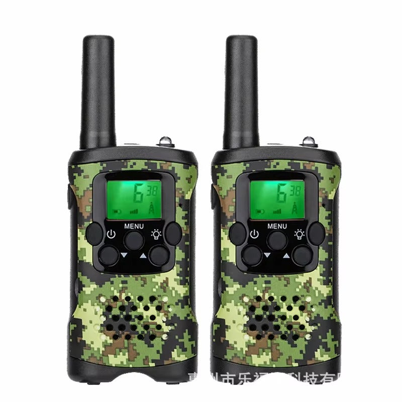 Walkie Talkie per Bambini | 22 Canali | 5 km di Raggio | Camo Verde