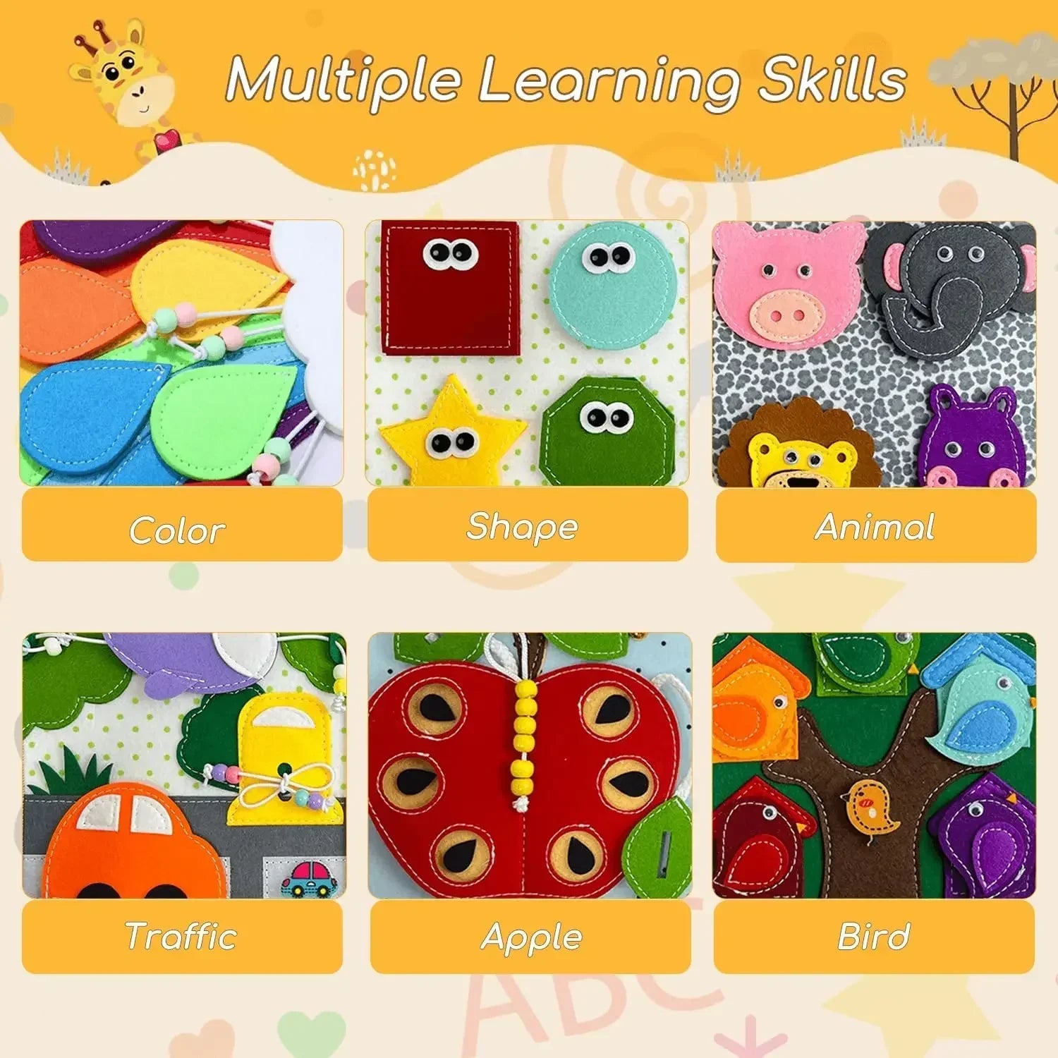 Libro Sensoriale per Bambini - Spettacolo di Scoperta