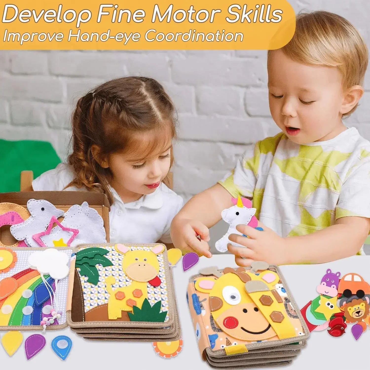 Libro Sensoriale per Bambini - Spettacolo di Scoperta