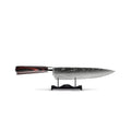 Faca de Cozinha em Aço Damasco | Lâmina de 20 cm, Cabo Ergonómico em Resina & Ideal para Cozinha Doméstica