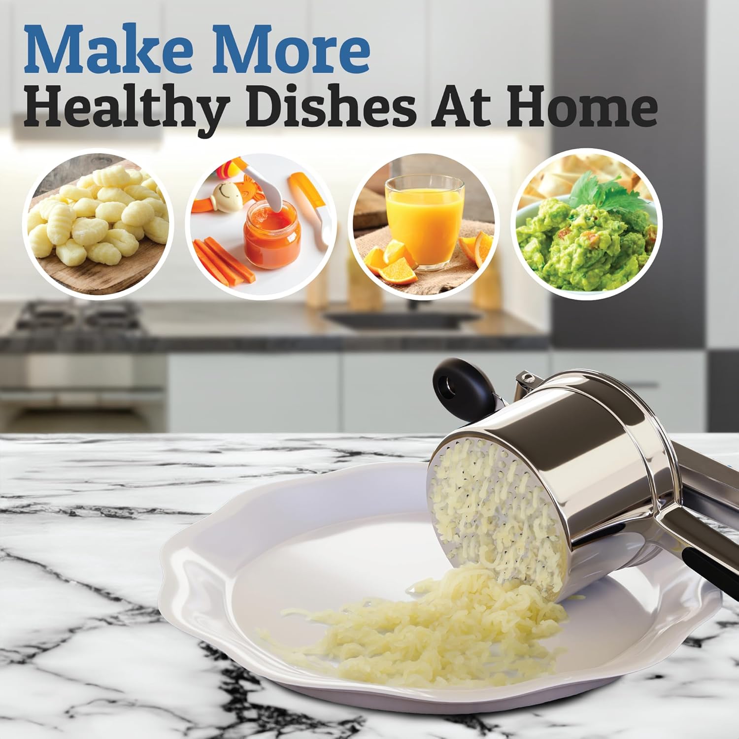 Purè di Patate Perfetto: Schiacciapatate in Acciaio Inossidabile Pesante