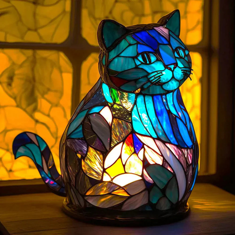 Lampada Animale in Vetro Artistico a Mosaico – Colore e Atmosfera in Casa