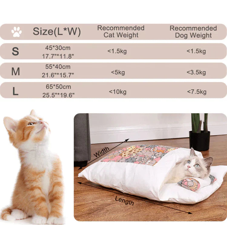 Sacco a Pelo Invernale per Gatti – SnugKitty Frost Magic