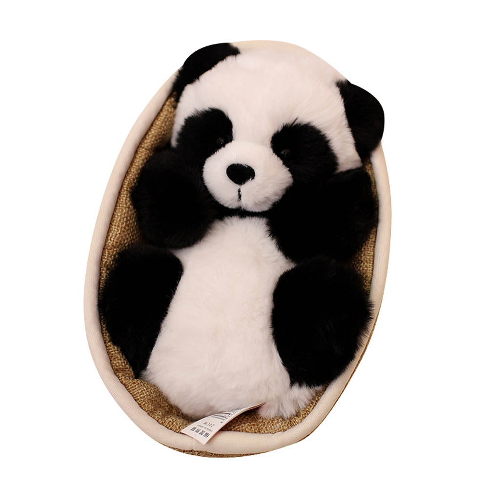 Panda di Peluche con Cestino Rimovibile – Riempimento Morbido & Decorativo – 20 cm
