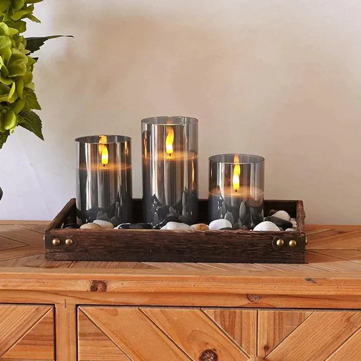 Set di Candele Senza Fiamma - SerenityGlow