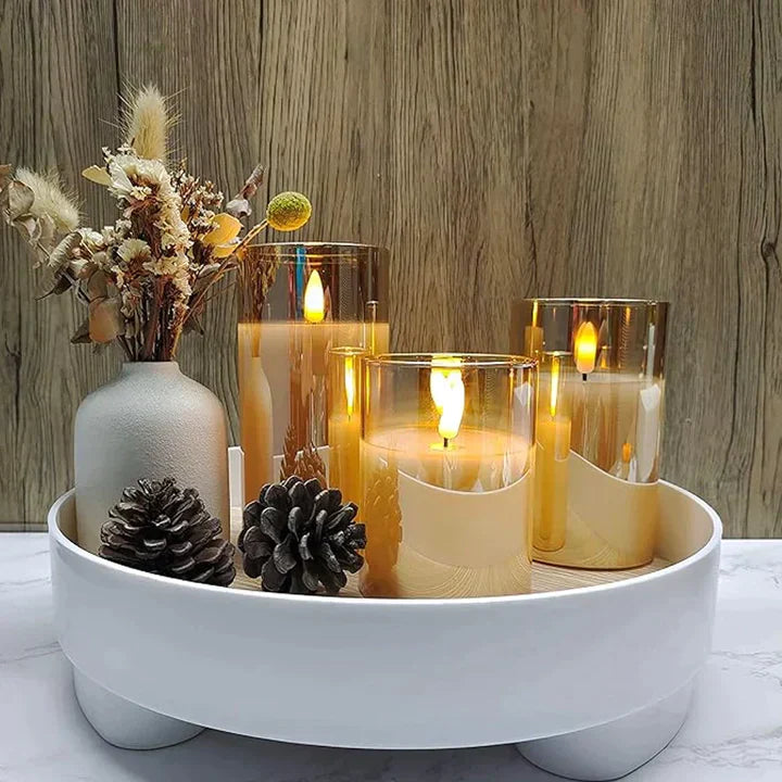 Set di Candele Senza Fiamma - SerenityGlow