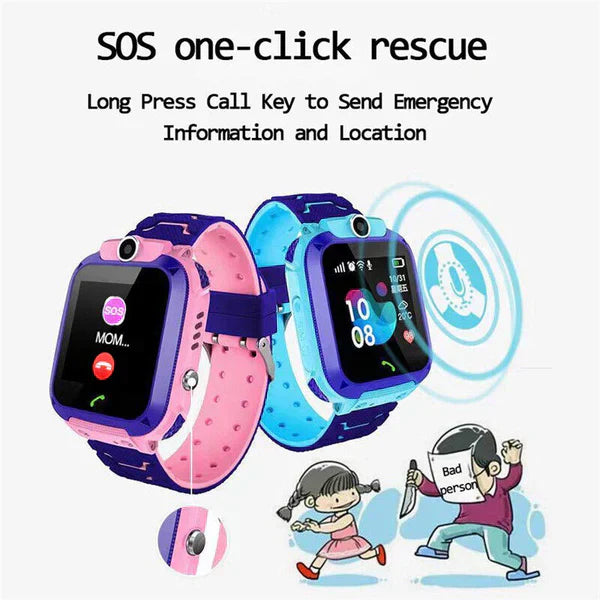 Orologio GPS per Bambini con Tracciamento della Posizione e Funzione Telefonica – Luna