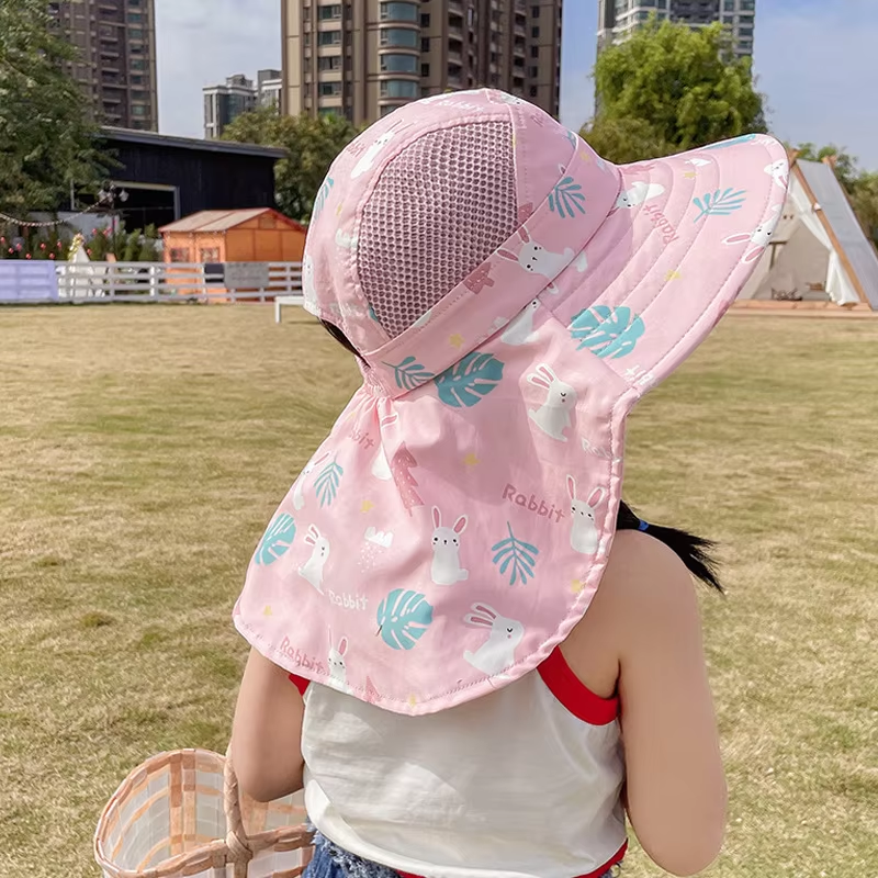 Cappello da Sole per Bambini con UPF 50+ - Visiera Larga e Cinturino Regolabile