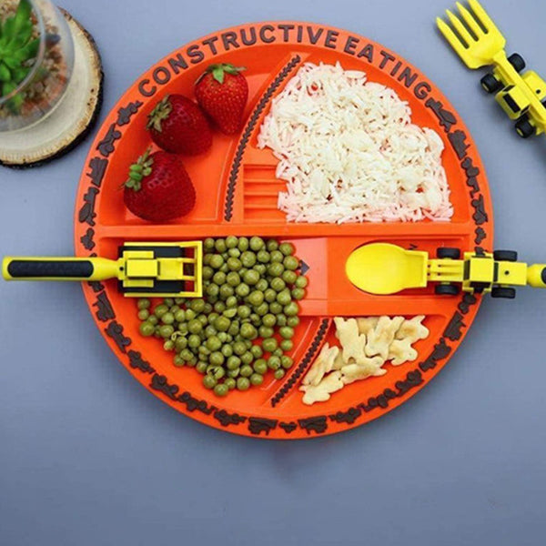 Set di Posate per Bambini Bulldozer - ConstructoFork