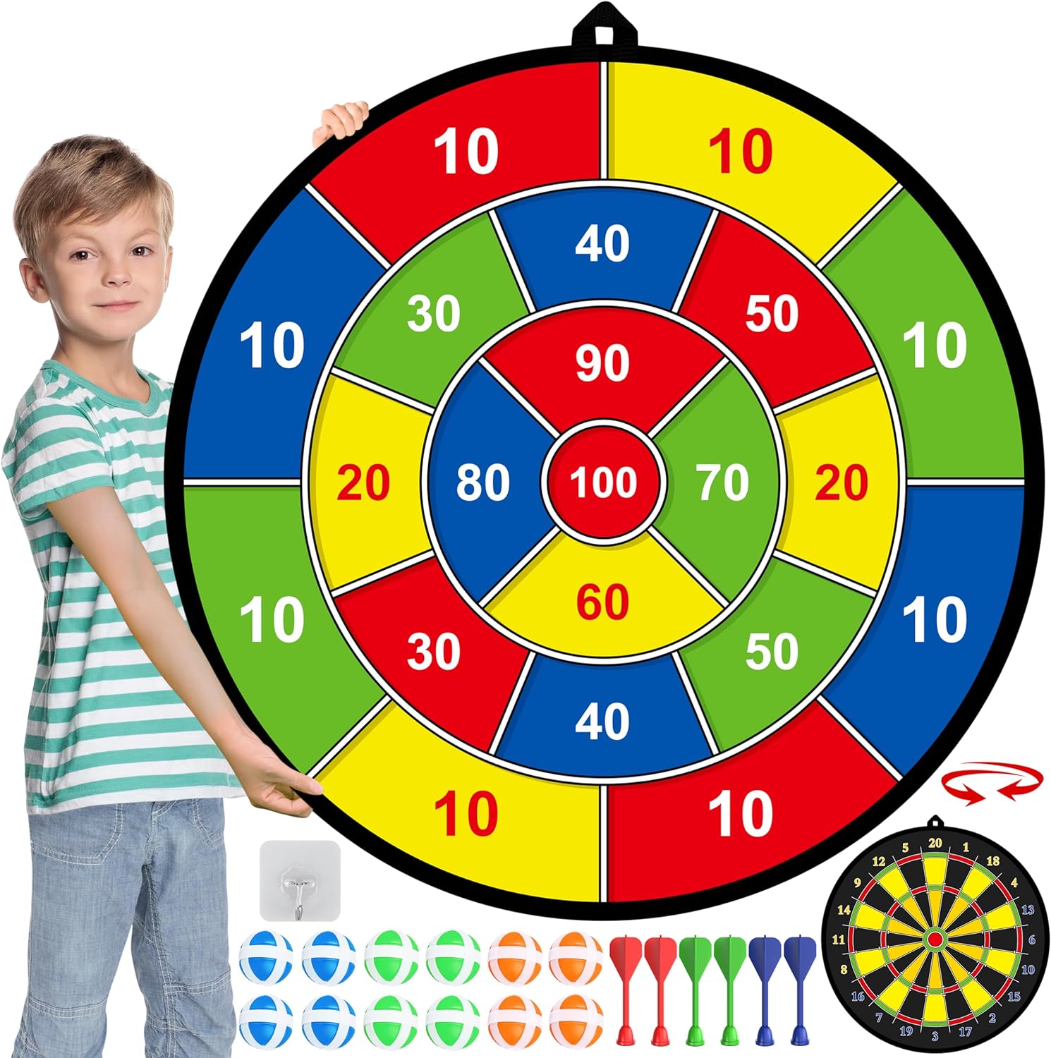 Grande Bersaglio per Bambini con Palline Appiccicose e Dardi – PlayTarget