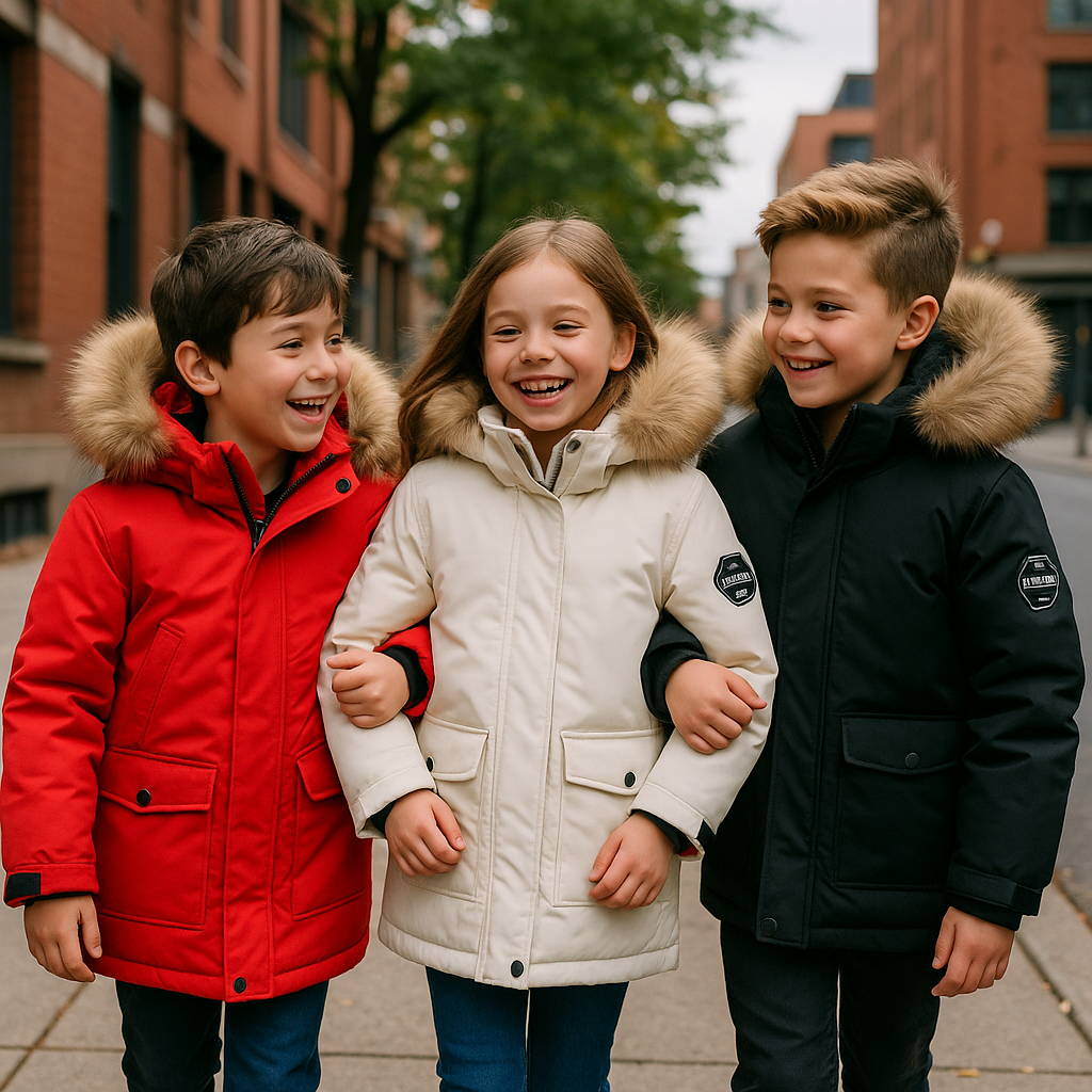Giacca Invernale per Bambini - Impermeabile e Calda | Design Slim Fit