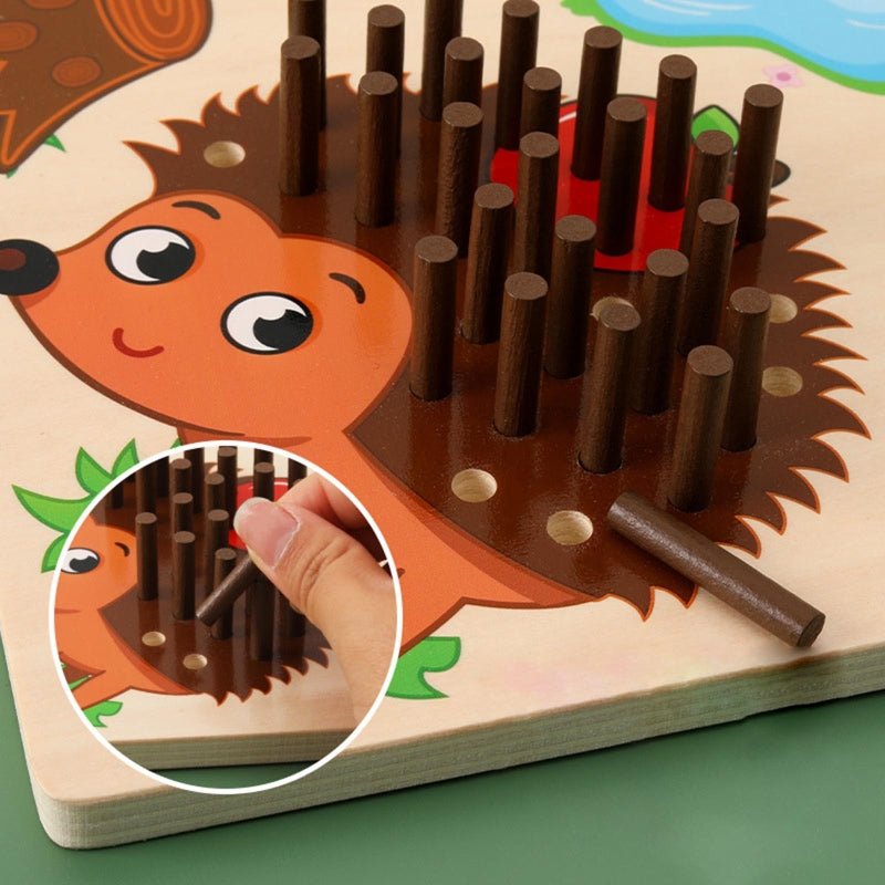 Gioco Montessori di Contare e Sensoriale per Bambini - CountWithSpikes