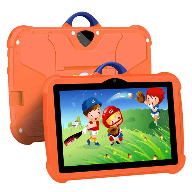 Tablet per Bambini 7 Pollici | Motivo Cartone Animato & Android | 64GB di Memoria