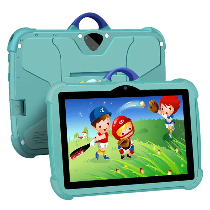 Tablet per Bambini 7 Pollici | Motivo Cartone Animato & Android | 64GB di Memoria