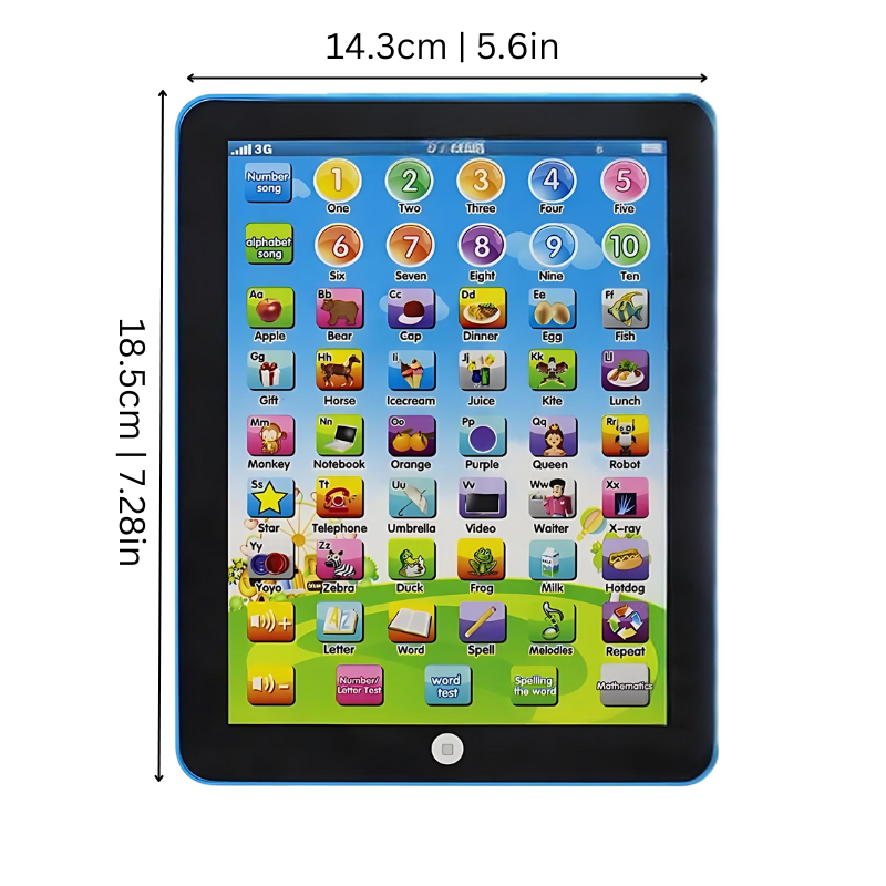 EduPlay Tablet per Bambini 3–6 Anni - Esperienza di Apprendimento Interattiva