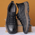Men's leather orthopedic shoes, comfortable and waterproof