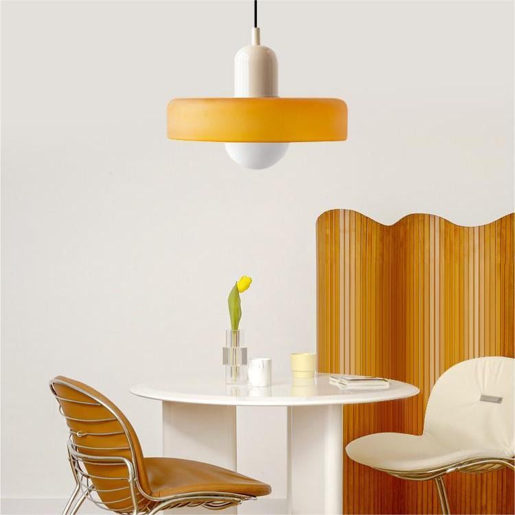 Lampada a Sospensione Colorata | Stile Bauhaus | Design Artistico