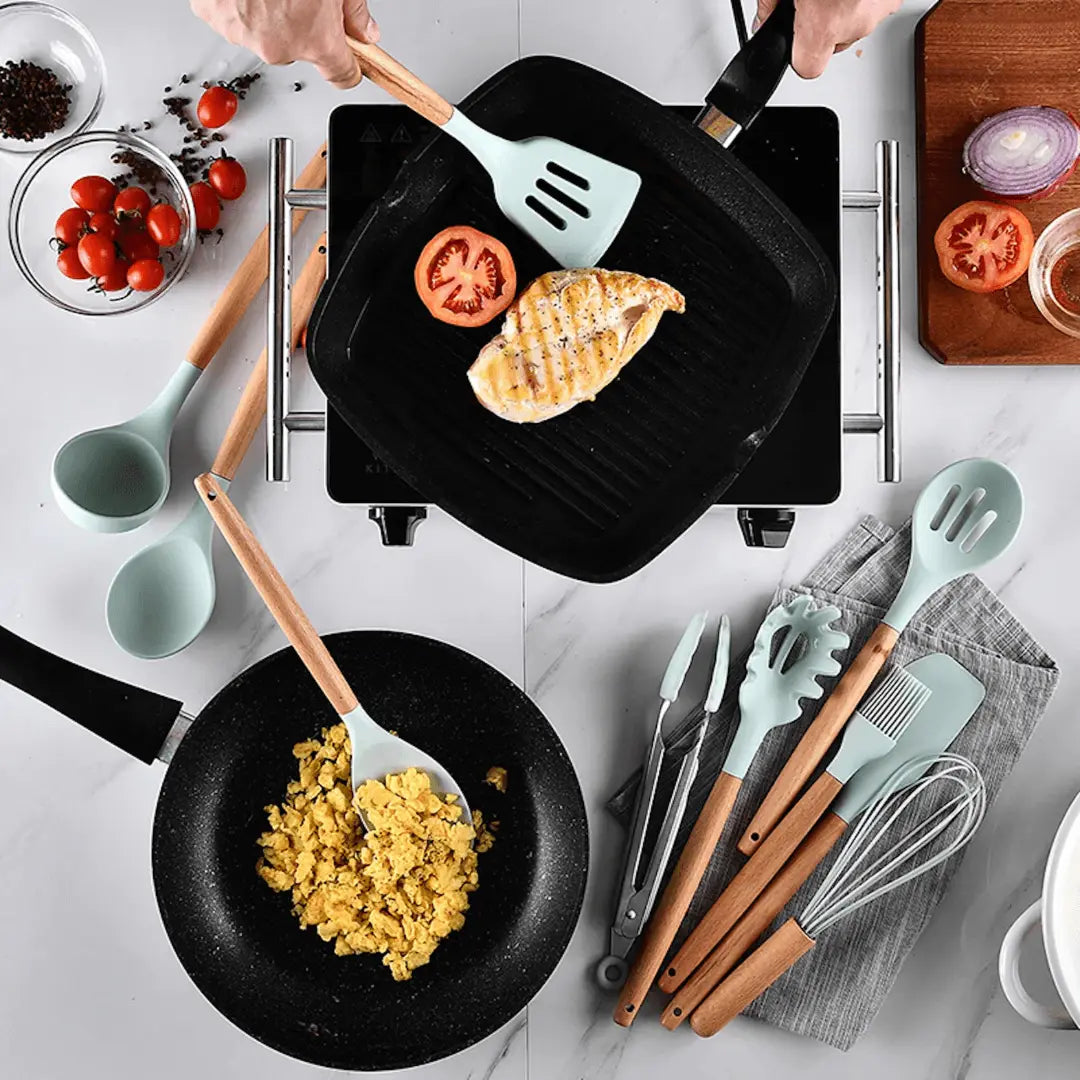 Set di Utensili da Cucina in Silicone - FlexiChef