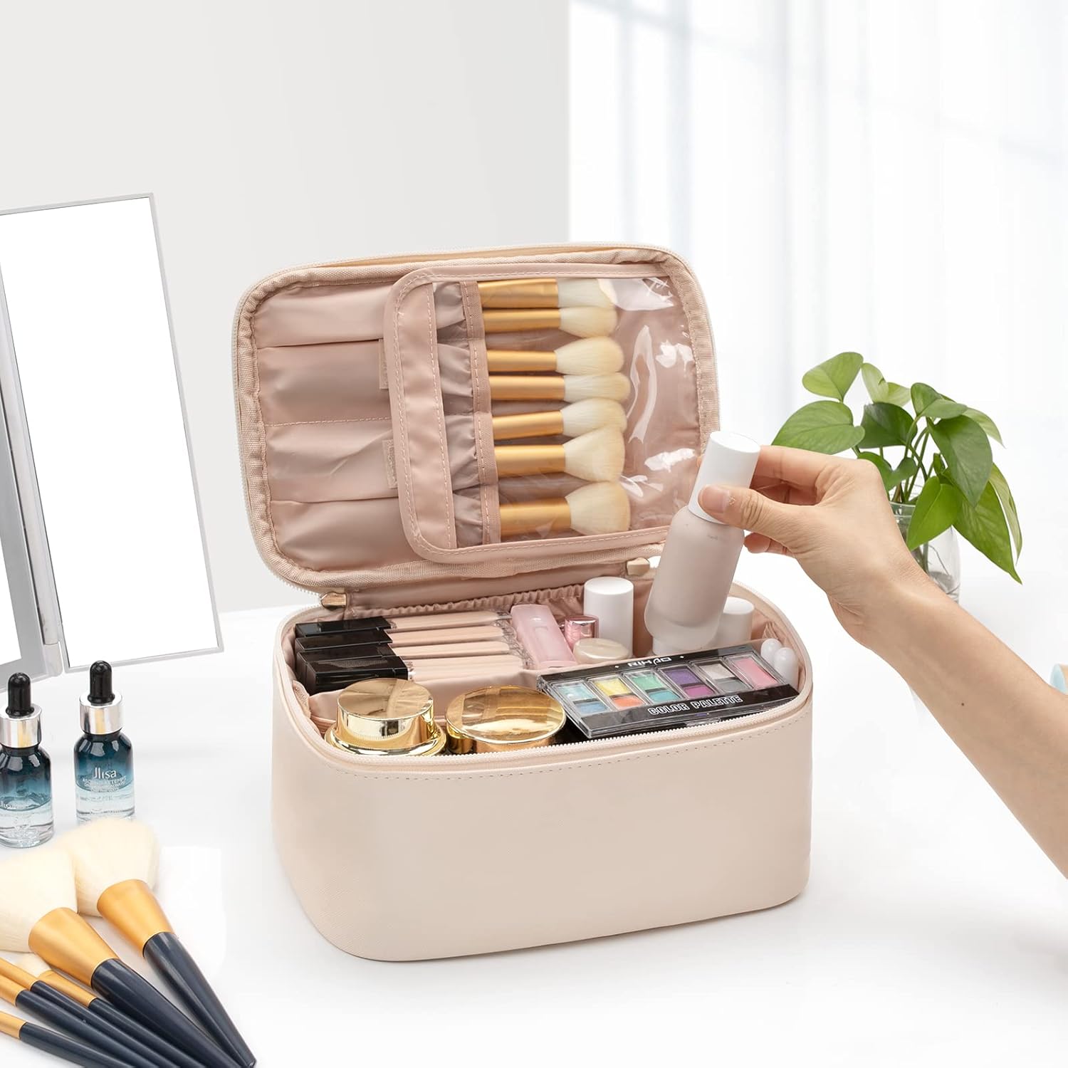Organizer per Trucco Portatile con Separatori