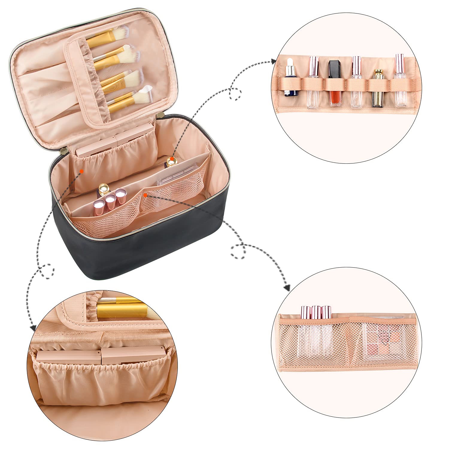 Organizer per Trucco Portatile con Separatori